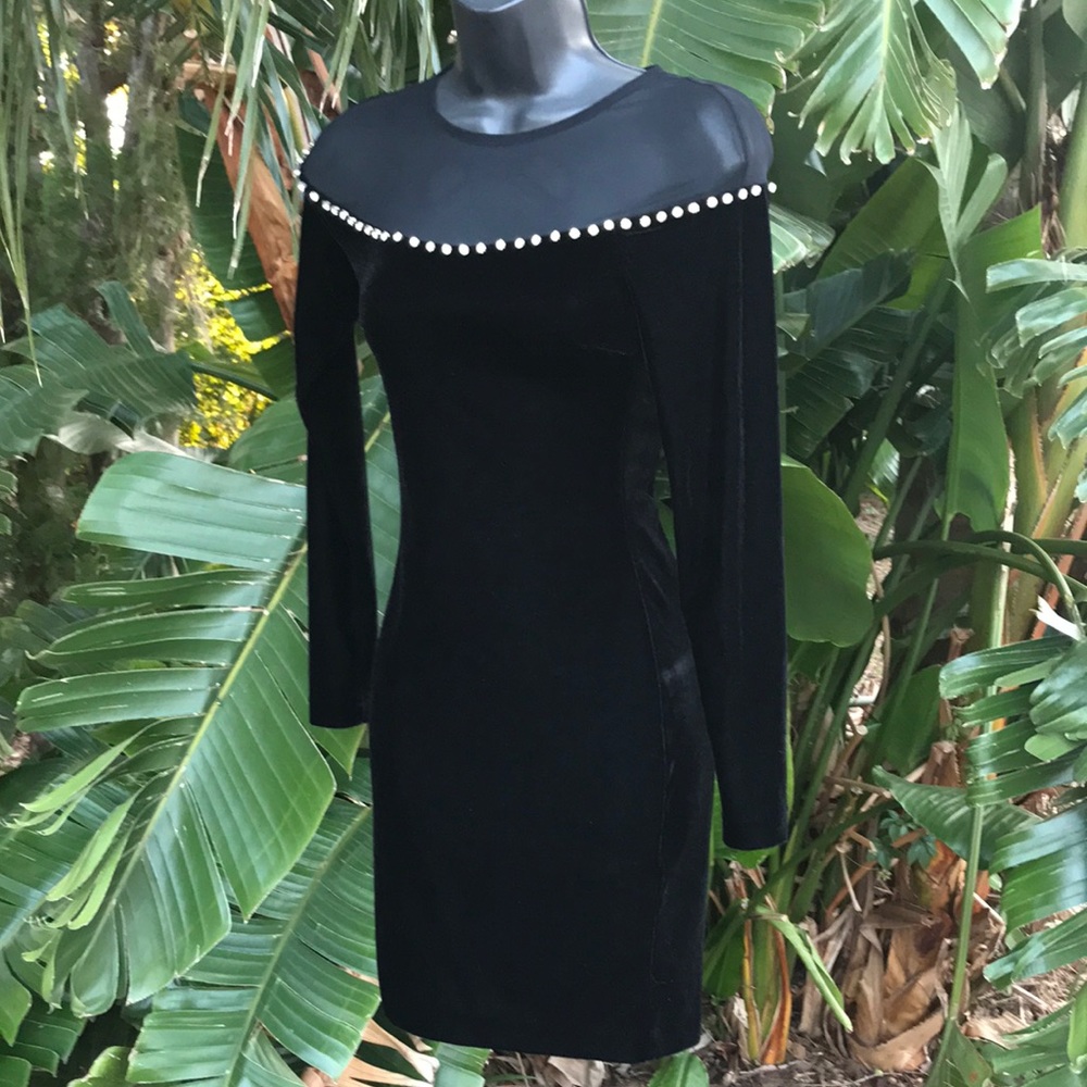 H& M velvet and rhinestone dress